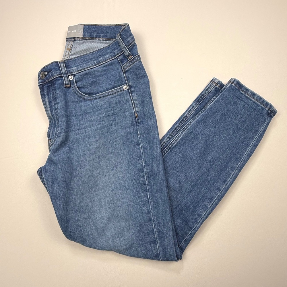 Everlane Women Medium Wash Mid Rise Skinny Ankle Jeans Size 27 Denim Classic